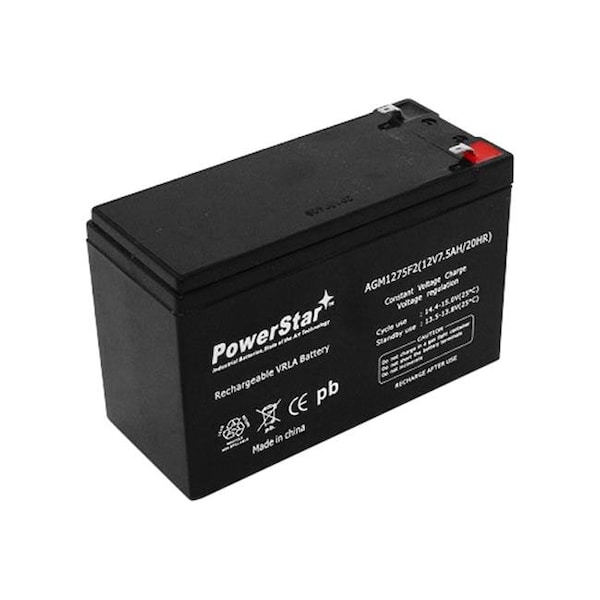 Powerstar PowerStar AGM1275F2-00005 12-V 7Ah Lithonia Lighting Replacement Battery for ELB1270A R3 AGM1275F2-00005 - main